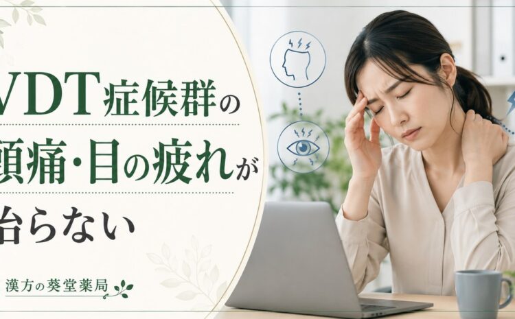 VDT症候群の頭痛・目の疲れが治らない根本原因｜血流悪化を漢方で断ち切る体質改善法